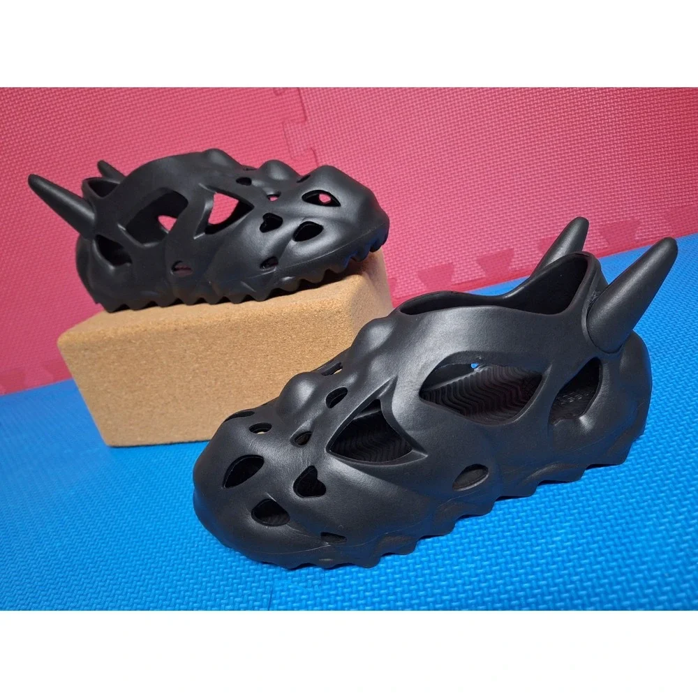 Esenes Bonehead Clogs Shoes Skull Worldwide Onyx Black US Sz 6 Men's Women's 7.5